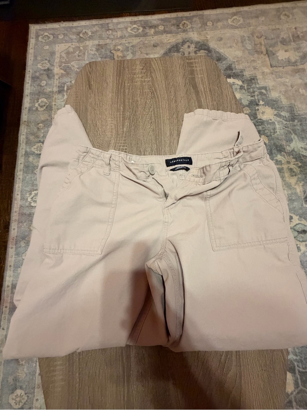 Aeropostale Women’s Light Khaki Elastic Waist Chinos